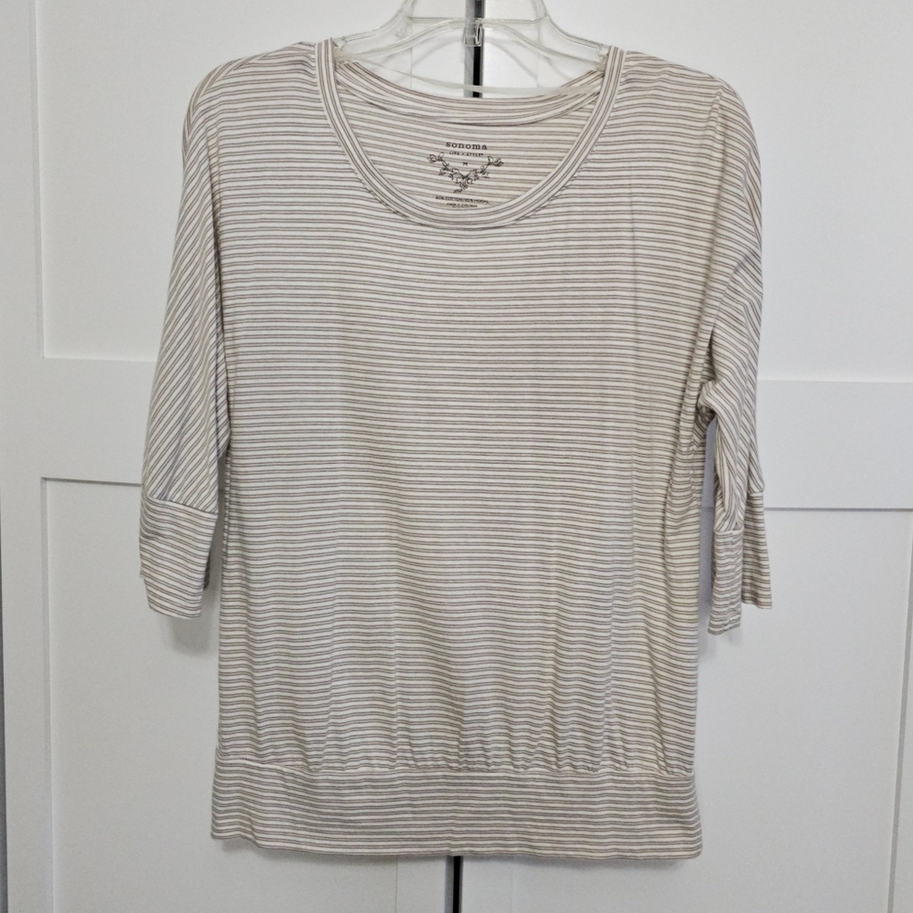 NWOT: Sonoma striped top size M